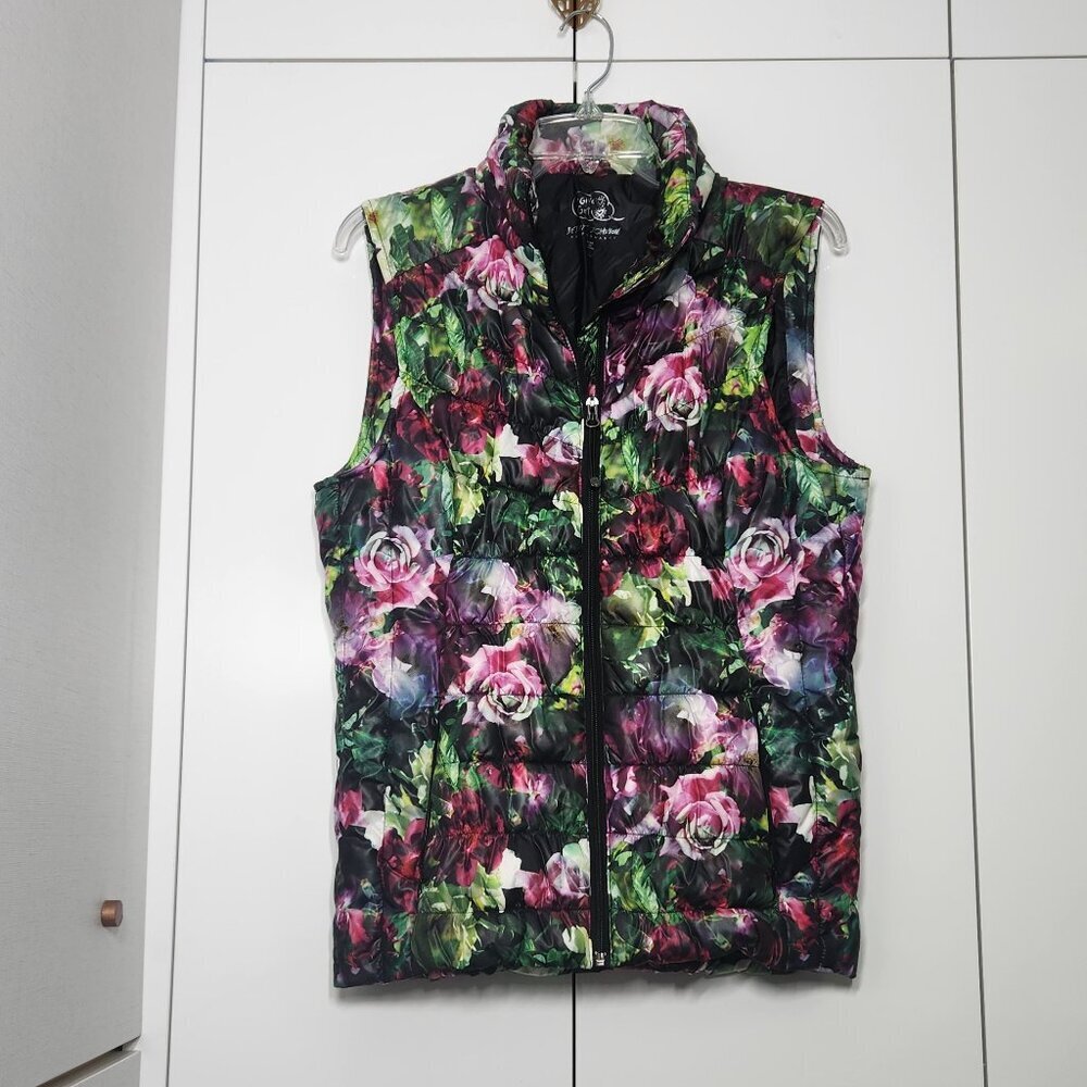 Betsey Johnson Performance Flower Vest Size L
